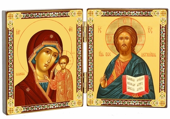 Christ The Teacher and Virgin of Kazan Diptych