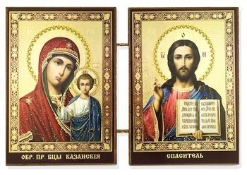 The Christ and Virgin of Kazan, Mini Diptych