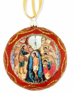 Baptism of Christ, Not Breakable Christmas Ornament, Red