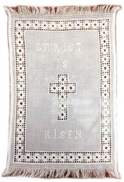 Easter Basket Cover - Hand Embroidered Ukrainian Towel, 22"