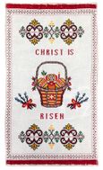 Easter Basket Cover - Embroidered Ukrainian Towel, 22"