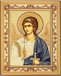 Guardian Angel, Orthodox Icon in Wooden Frame 