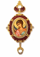 Guardian Angel, Enameled Jeweled Icon Ornament