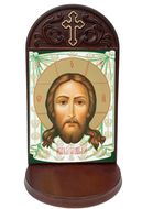 The Christ Made Without Hands Icon Shrine With Shelf 