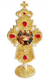 The Last Supper, Orthodox Icon in Standing Cross