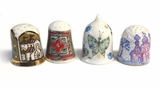 Lomonosov Porcelain Thimbles Set of 4 Pcs