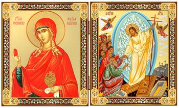 The Resurrection and Saint Mary Magdalene, Diptych 