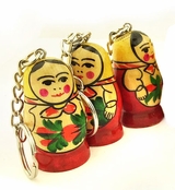 Matreshka Key Chain, Semenova Design, Set of 3