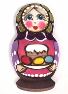 Matreshka Magnet, Hand Carved