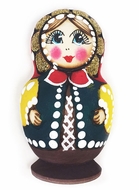 Matreshka Magnet, Hand Carved