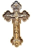Oak Wooden Wall Cross with Corpus Crucifix