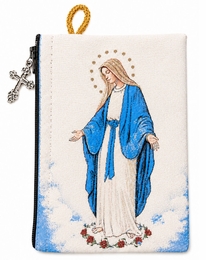 Our Lady of Grace, Blessed Virgin Mary,  Rosary Pouch Case