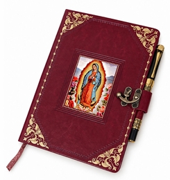Our Lady of Guadalupe Icon Journal with Pen, Religious Gift