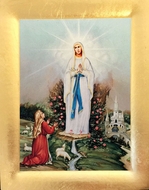 Our Lady of Lourdes, Greek Orthodox Serigraph Icon