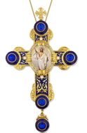 The Resurrection Icon in Byzantine Styled Cross Ornament