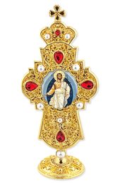 Resurrection of Christ, Orthodox Icon in Standing Cross