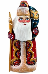 Wooden Santa Claus (Father Frost), Hand Carved