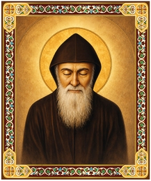 Saint Charbel Makhlouf, Christian Icon with Stand
