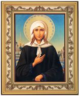 Saint Xenia of St Petersburg, Orthodox Icon in Frame 