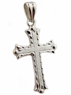 Sterling Silver Orthodox Cross, 1"