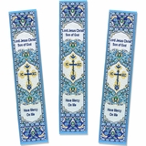 Tapestry  Icon  Book Marker  "Lord Jesus Christ  Have Mercy On Me",  Set of 3