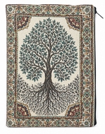 Tapestry Bible Pouch Case Holder with Tree of Life
