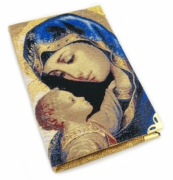Virgin Mary and Christ, Tapestry Icon Notepad