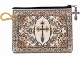 Byzantine Cross IC XC, Tapestry Pouch Case Purse