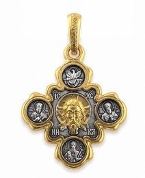 The Christ, Virgin of Kazan and Saints,  Reversible Pendant