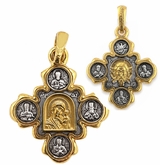 The Christ, Virgin of Kazan and Saints,  Reversible Pendant