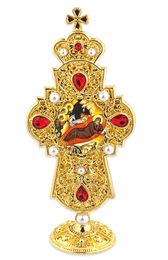 The Nativity, Jeweled Standing Cross, 7 Inch