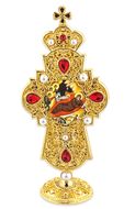 The Nativity, Jeweled Standing Cross, 7 Inch