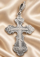 Three Barred Orthodox Cross "NIKA", Sterling Silver 925