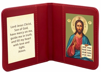 Travel Prayer Book with The Christ Icon and Prayer