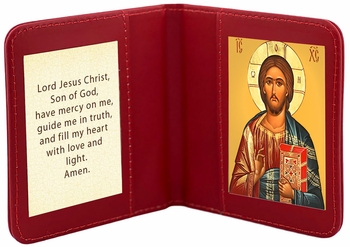 Travel Prayer Book with The Christ Icon and Prayer