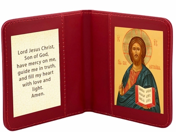 Travel Prayer Book with The Christ Icon and Prayer