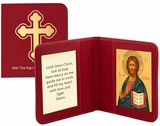 Travel Prayer Book with The Christ Icon and Prayer