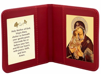 Travel Prayer Book with Virgin of Don Icon and Prayer