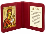 Travel Prayer Book with Virgin Mary Icon and Prayer