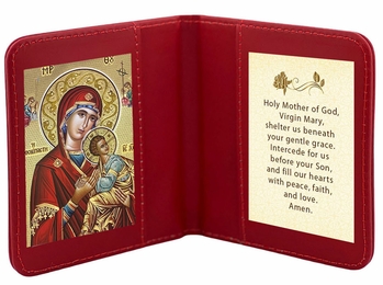 Travel Prayer Book with Virgin Mary of Perpetual Help Icon and Prayer