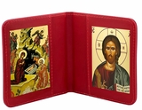 The Nativity & Christ The Teacher, Traveling Icon Diptych