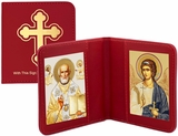 Saint Nicholas & Guardian Angel, Traveling Icon Diptych
