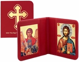 Archangel Michael & Christ The Teacher, Traveling Icon Diptych