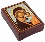 Virgin of Kazan, Wooden Icon Keepsake Box