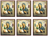 Virgin of Jerusalem, Set of 6 Gold Foiled Prayer Cards