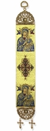Virgin of Perpetual Help, Textile Art  Tapestry Icon Banner, 13" H