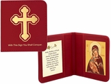 Travel Prayer Book with Virgin of Vladimir Icon and Prayer