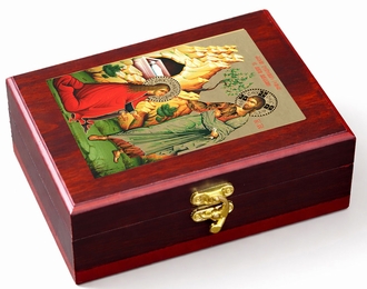 Christ Appearing to Mary Magdalene, Wall Hanging Sacred Framed Icon Box  