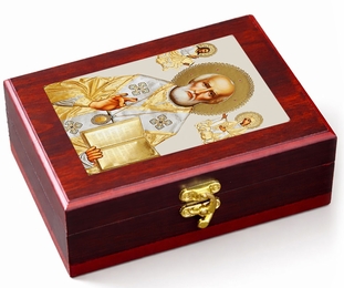 Saint Nicholas, Wall Hanging Sacred Framed Icon Box 