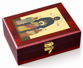 Saints Sophia and Daughters, Wall Hanging Sacred Framed Icon Box  